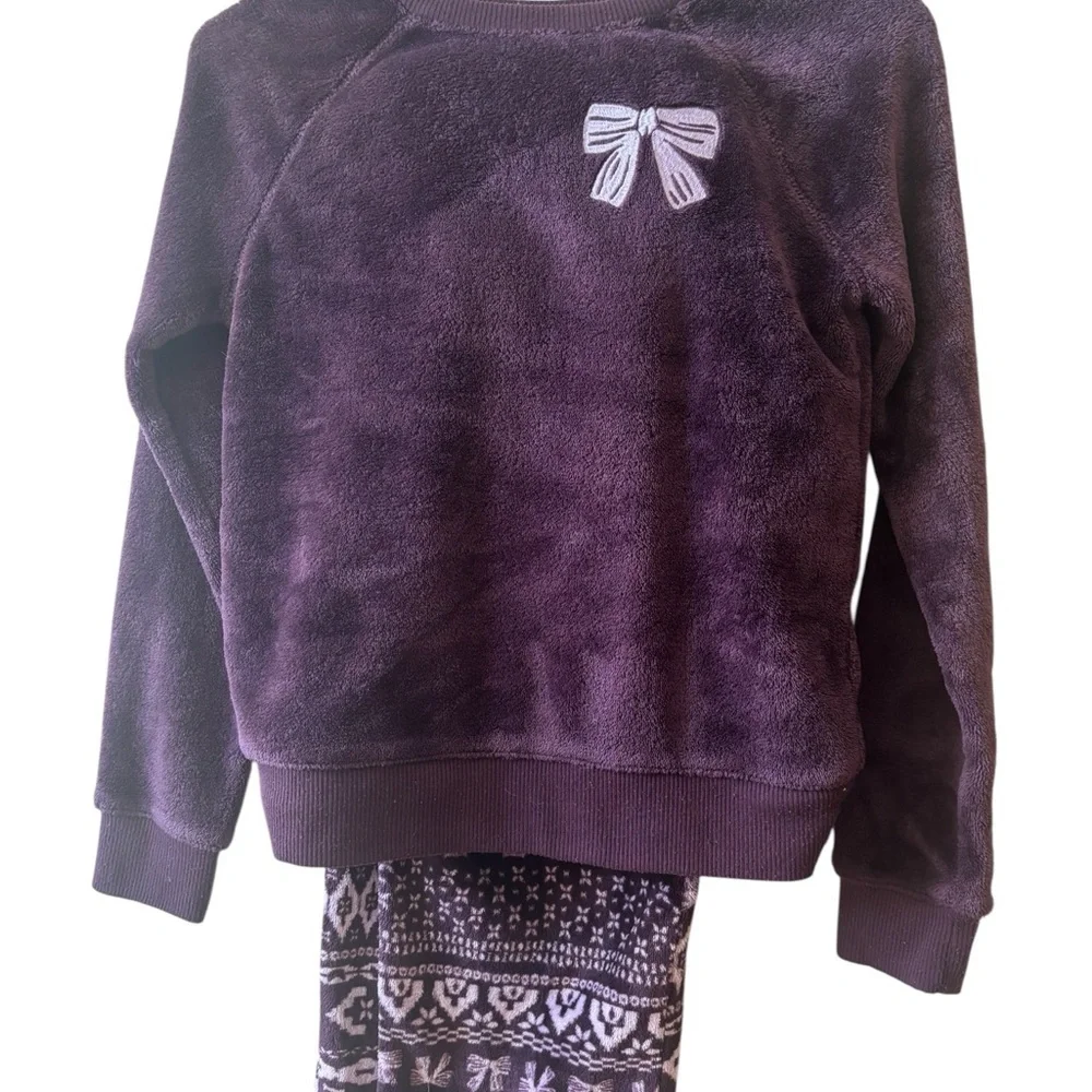 Cat & Jack Purple bow Kids Pajama Set